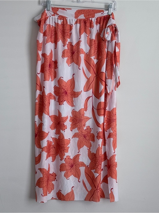 Other - NWOT Women’s 2XL Coral Floral Sarong Swim Beach Cover Up Resortwear Summer Wrap